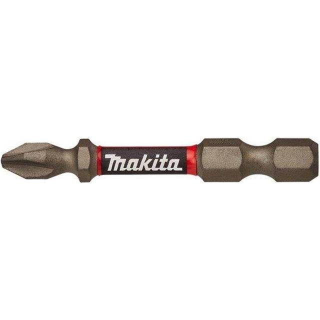 Makita Impact Premier Double Torsion Philips Screwdriver Bits PH2 50mm Pack of 2