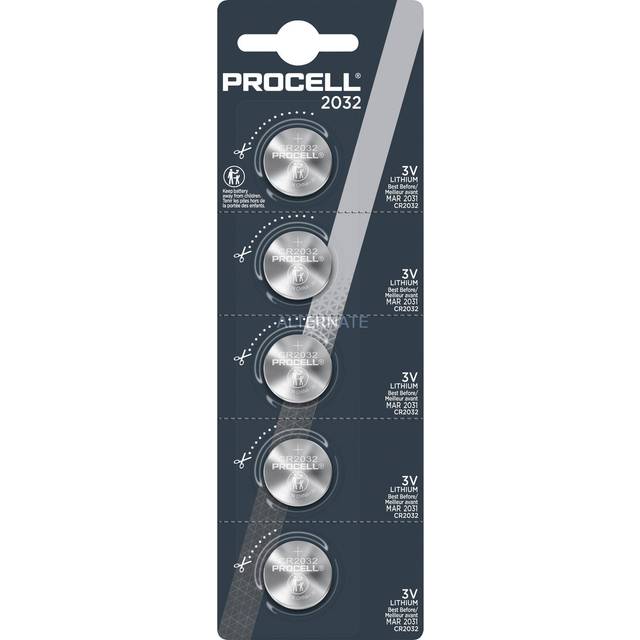 Duracell Procell Intense CR2032 3V Lithium Coin Batteries   Pack of 5
