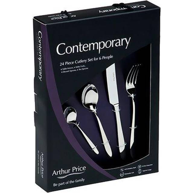 Arthur Price, Willow - 24 Piece Cutlery Set, Service for 6 - Silver (24)
