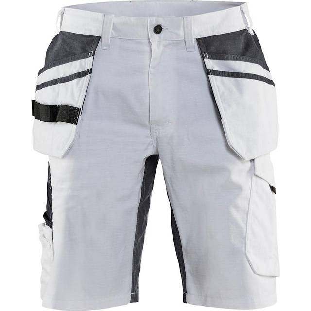Blaklader Painters Shorts with Stretch 10991330 White/Dark Grey 48R Co