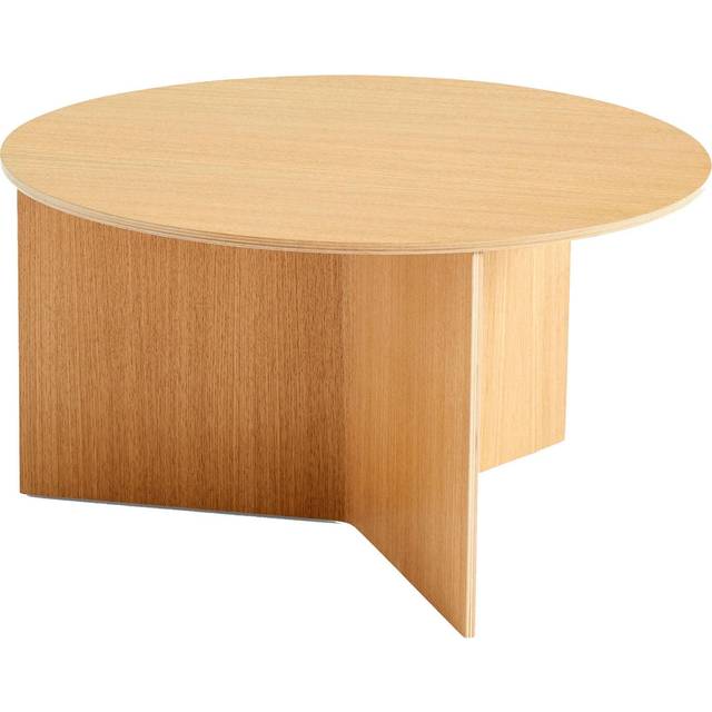 HAY - Slit Side Table Wood XL - schwarz/lackiert wasserbasiert/HxØ 35,5x65cm - black (35.5 x &#8960;65.0cm)