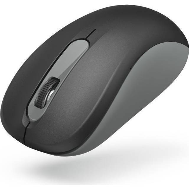 Hama AMW-200 Wireless Optical Mouse, 3 Buttons, USB Nano Receiver, Black/Grey