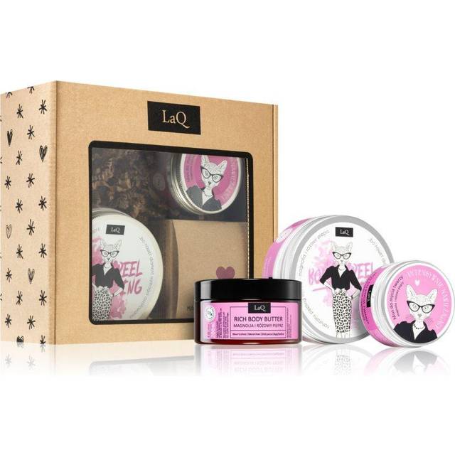 Laq Gift set for women Kitty 200ml body scrub body butter