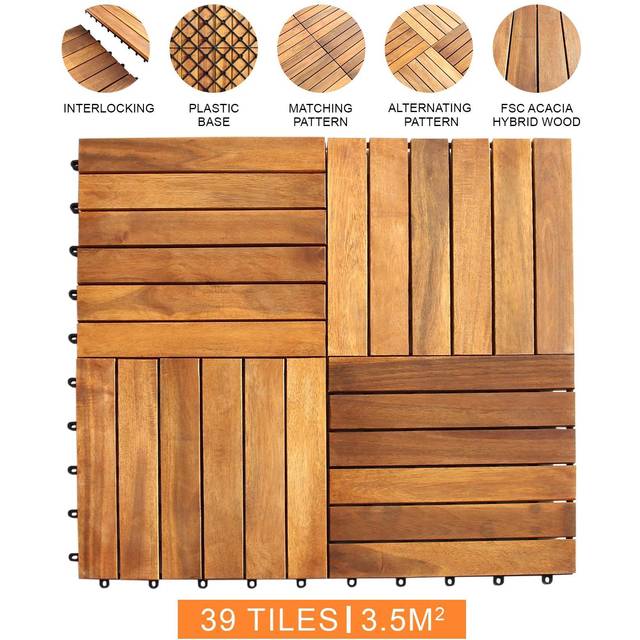 Wooden Decking Tiles