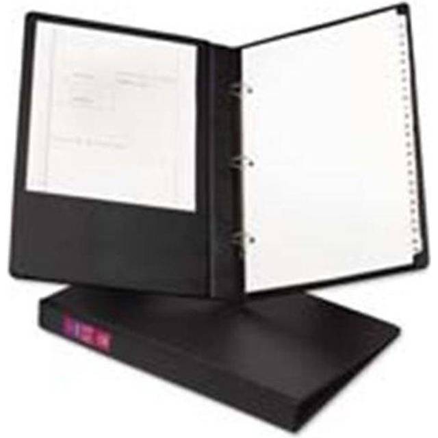 Avery Consumer Products AVE06400 Round Ring Binder- 3 Ring- 1in. Capacity- 14in.x8-.50in.- Black