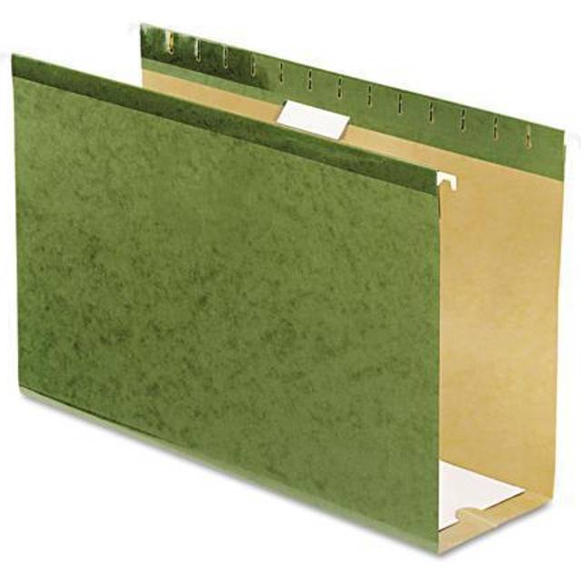 "Pendaflex Extra Capacity Reinforced Hanging File Folders  4""""""""  Legal Size  Standard Green  1/5 Cut  25 per Box (04153x4)"