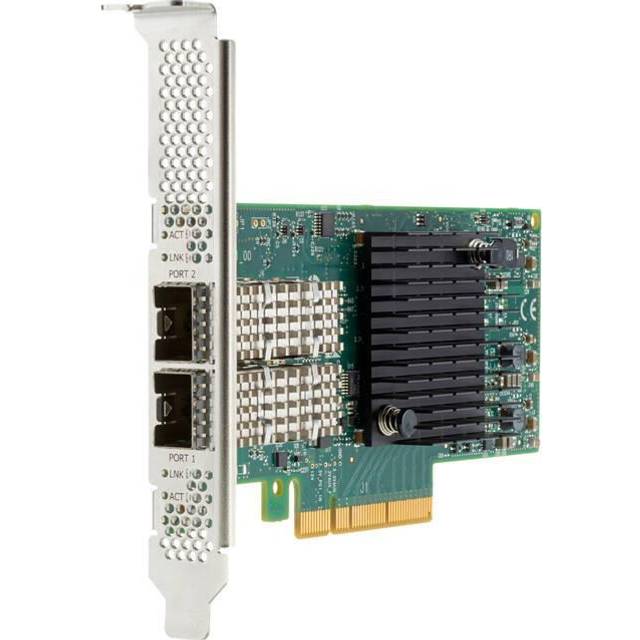 HPE X2522-25G-PLUS - Nätverksadapter - PCIe 3.0 x8 - 10Gb Ethernet / 25Gb Ethernet SFP28 x 2 - för ProLiant DL325 Gen10, DL345 Gen10, DL360 Gen10, DL380 Gen10, XL220n Gen10, XL290n Gen10