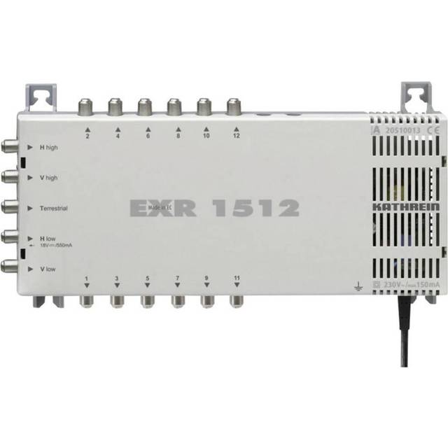 Kathrein EXR 1512 SAT multiswitch Input (SAT): 5 (4 satellit / 1 markbunden) Abonnenter: 12