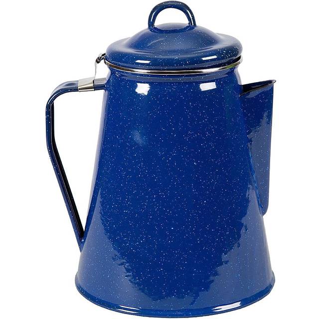 Stansport Enamel Percolator Coffee Pot 8 Cup - Blue (10343)