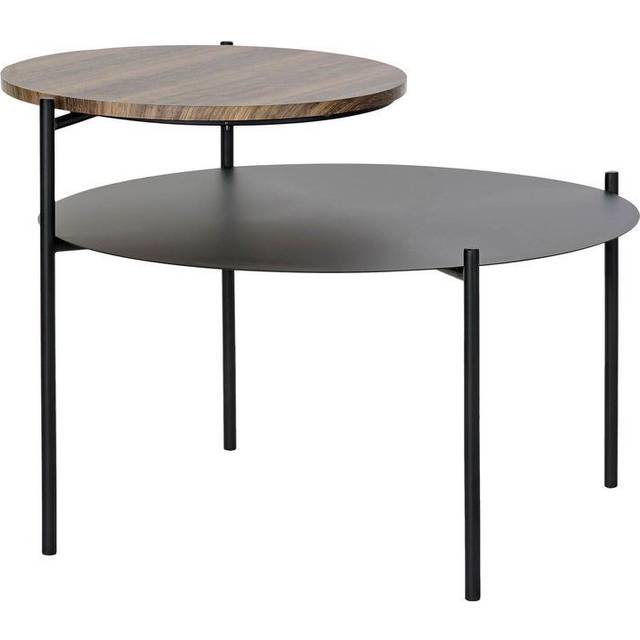 Hjälpbord Dkd Home Decor Brun Svart Trä Metall (70.5 X 66.5 X 50 Cm)