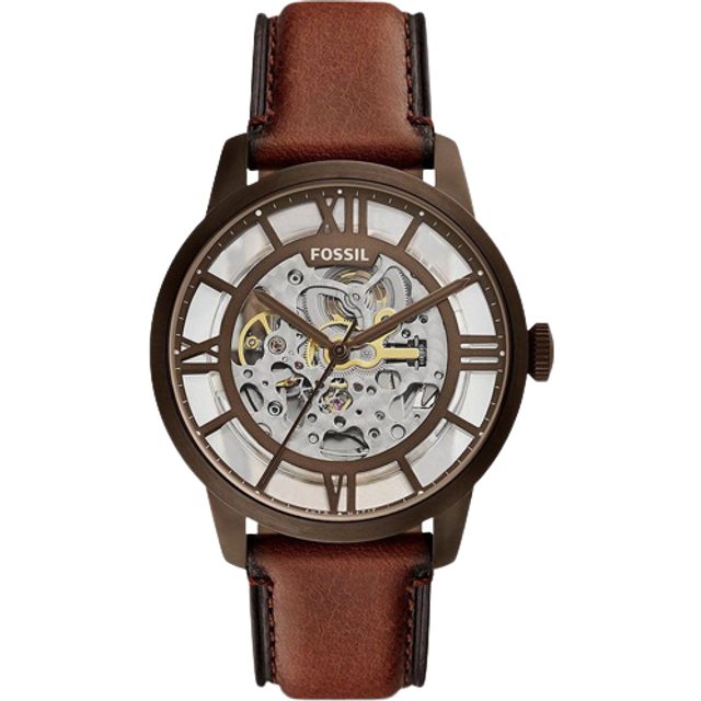Fossil Watch Townsman Brown Eco Leather Mens - Brown