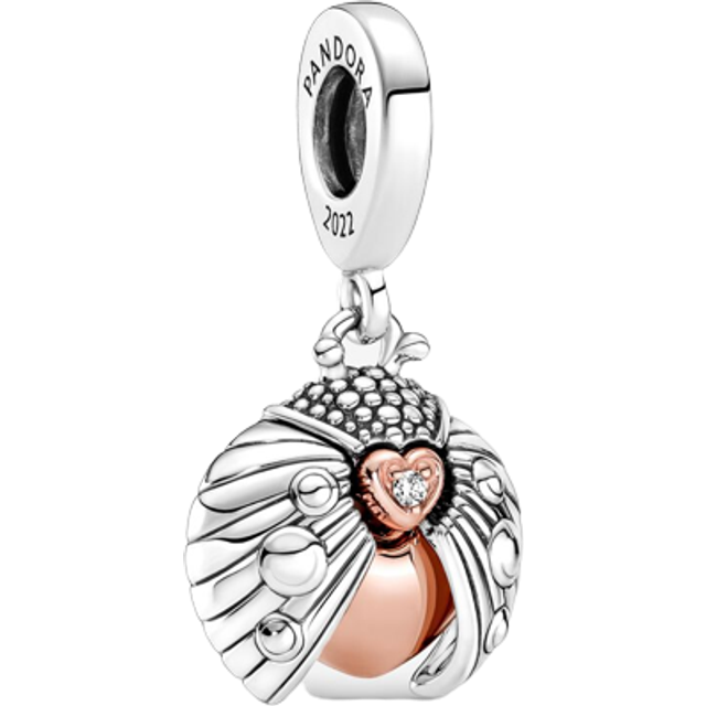 Pandora Moments 14K Rose Gold Plated & Silver Ladybird Dangle Charm