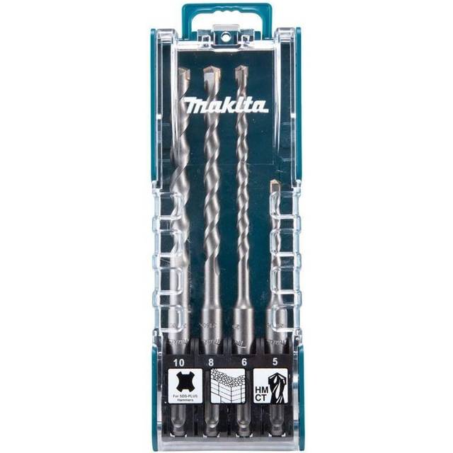 Makita 4 Piece SDS Plus TCT Drill Bit Set