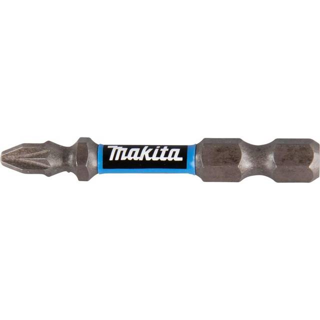 Makita Impact Premier Double Torsion Pozi Screwdriver Bits PZ2 50mm Pack of 2