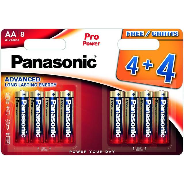 Panasonic Pro Power Batteries AA 4+4 Free Promo Pack