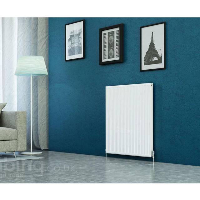 Kartell K-RAD Kompact Type 11 Single Panel with Single Convector Horizontal Radiator | White | Metal | 900mm x 900mm