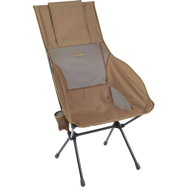 Helinox Savanna Chair Deluxe Camp Chair, Coyote Tan - Beige/Black - 112 x 70 x 79cm