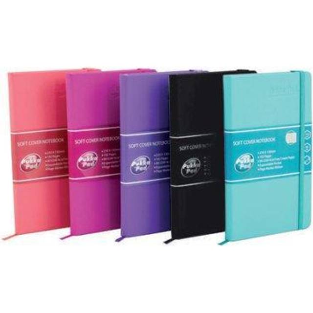 Pukka Pad Signature Soft Cover Notebook Casebound A5 Assorted (5 Pack)