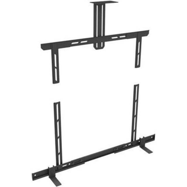 Multibrackets M Universal Soundbar Mount Medium - Monteringssats (väggfäste) - för soundbar - metall - svart - skärmstorlek: 40"-70" - monteringsgränssnitt: 600 x 400 mm