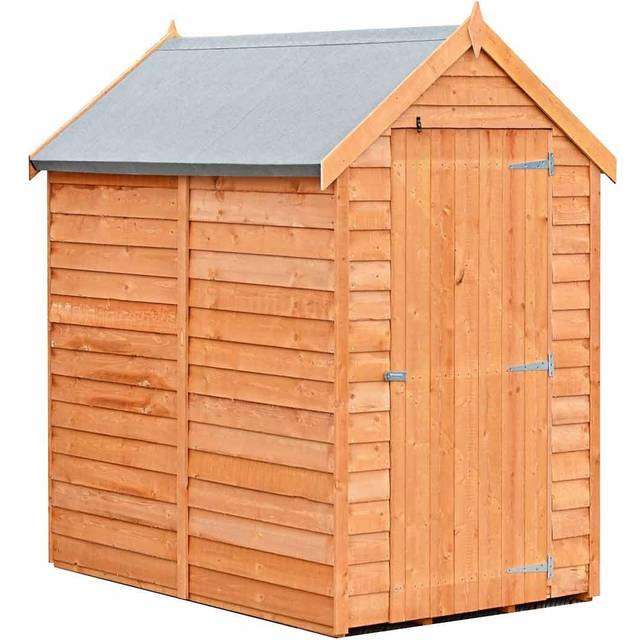 Shire Value Overlap Apex Shed 6x4 - Brown