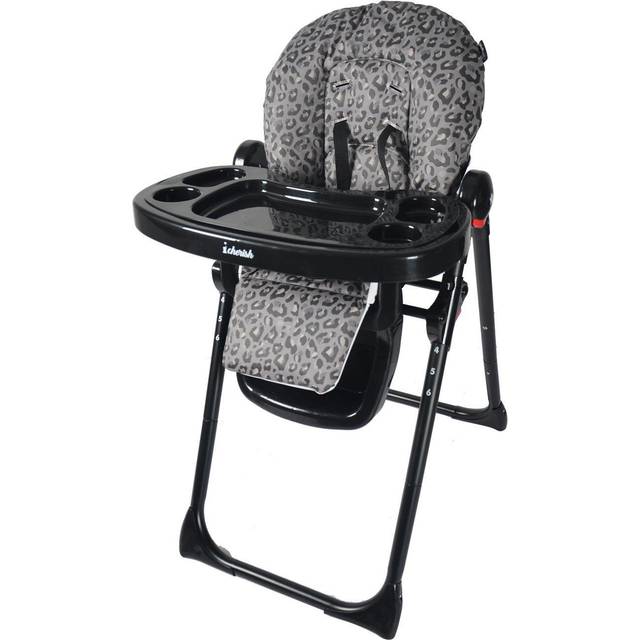 MBHC8 Premium Highchair - Black Leopard