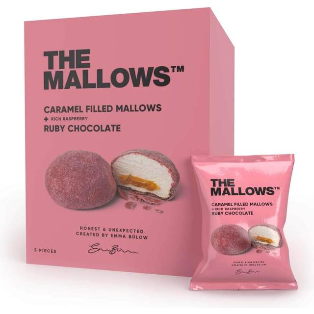 The Mallows Caramel Filled Ruby Chocolate Mallows, 90g