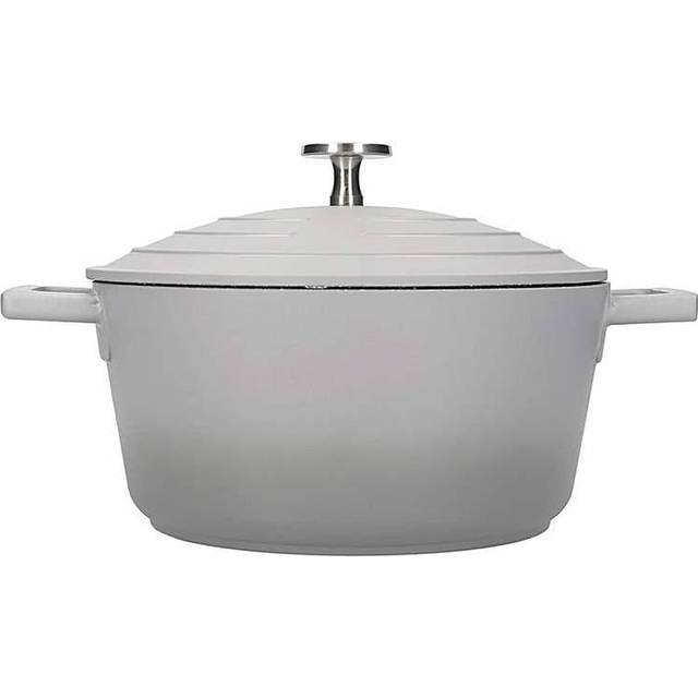 Masterclass Lightweight 2.5 Litre Casserole Dish With Lid - Ombre Grey, Grey