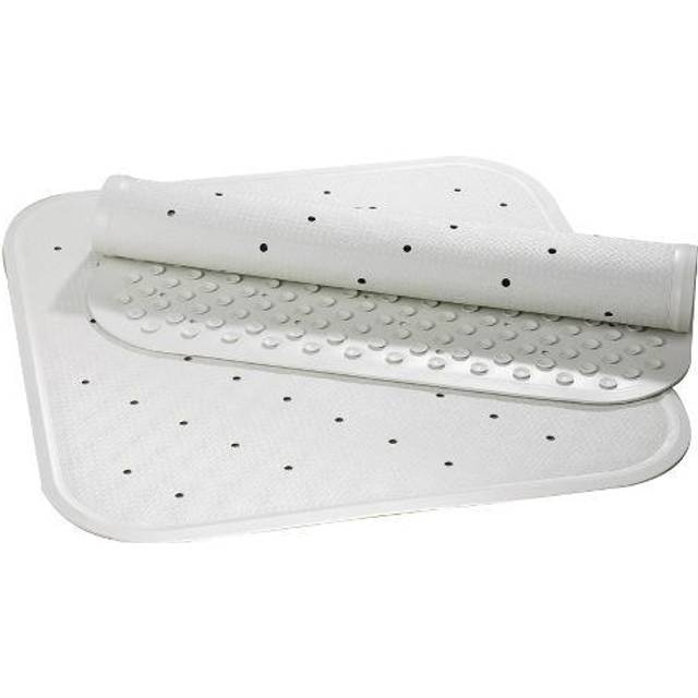 Rubber White Bath Mat 34x74cm (Each)