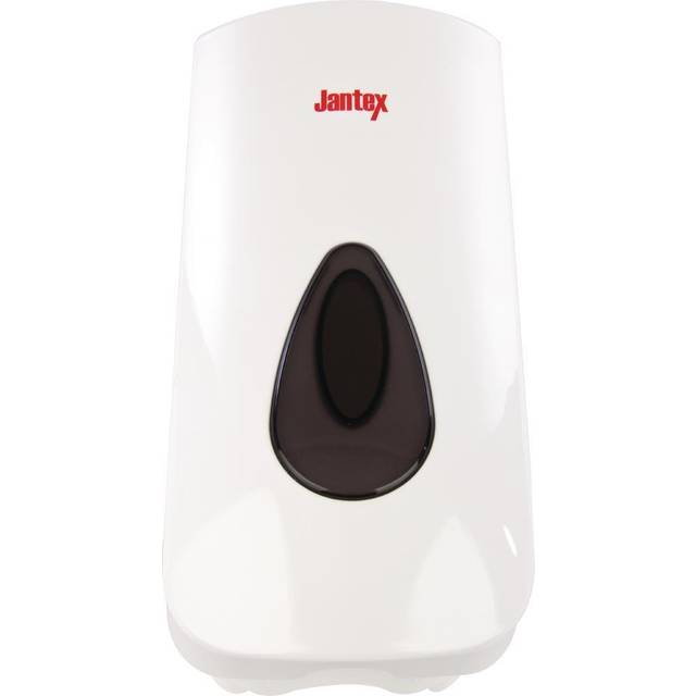 Jantex Manual Liquid Soap and Hand Sanitiser Dispenser 900ml White