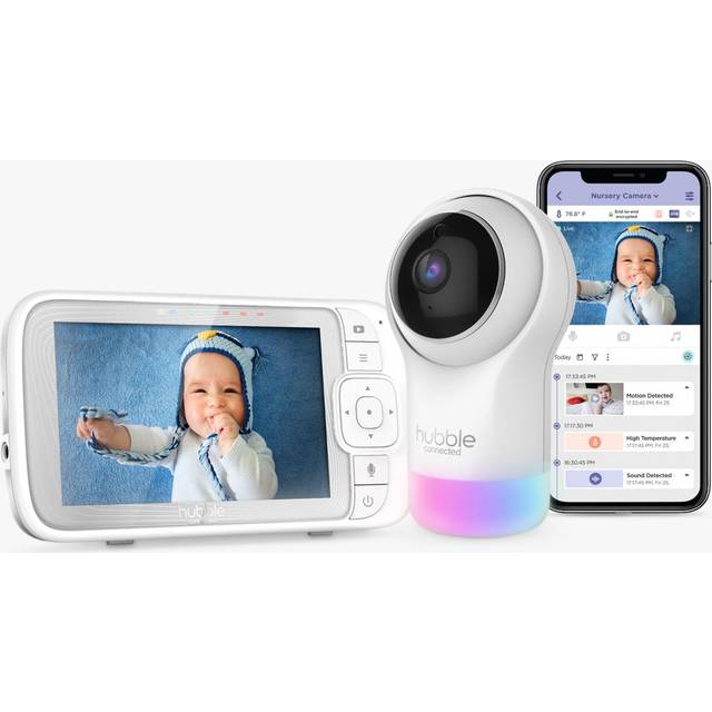 Hubble Nursery Pal Glow+ 5" Smart Video Baby Monitor