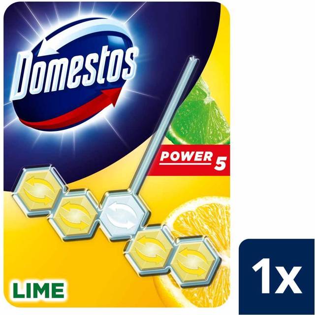 Domestos Power 5 Lime Toilet Rim Block 55g Pack of 6