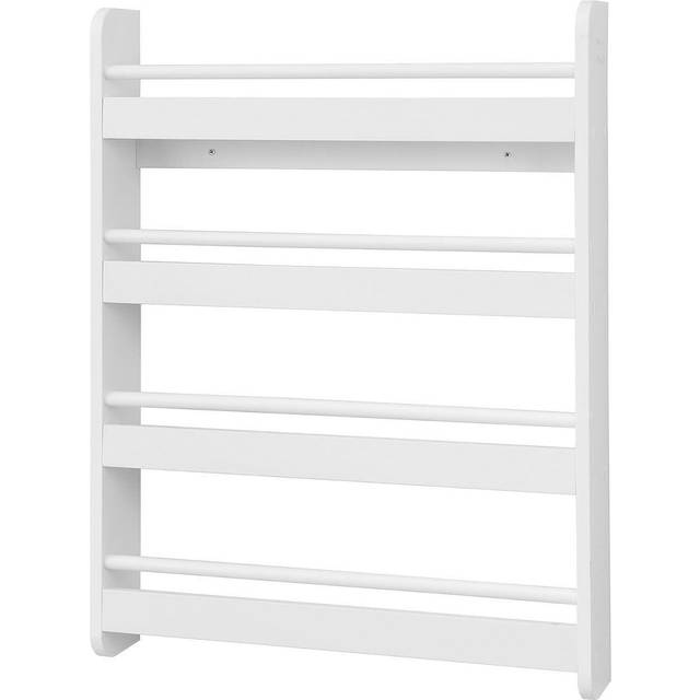 SoBuyÂ® KMB08-K-W, Wall Mounted 4 Tiers Children Bookcase Storage Shelf