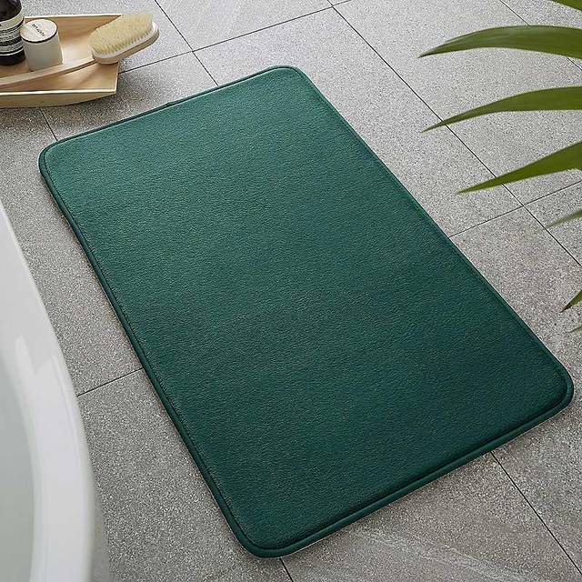 Catherine Lansfield Anti Bacterial Memory Foam Bath Mat - Forest