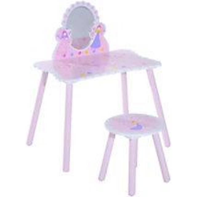 Kids Dressing Table Set - HOMCOM | TJ Hughes