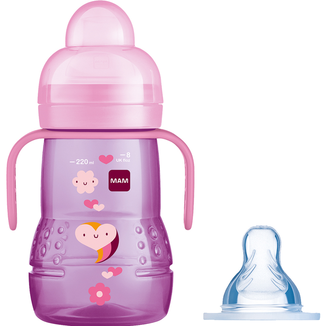 MAM Drinking Cup - Trainer 2in1 Cup - Pink