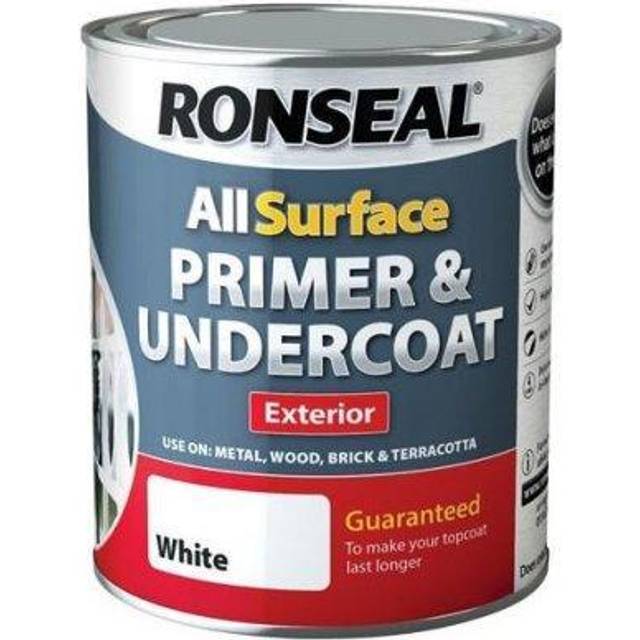 Ronseal All Surface Exterior Primer and Undercoat, White 750ml