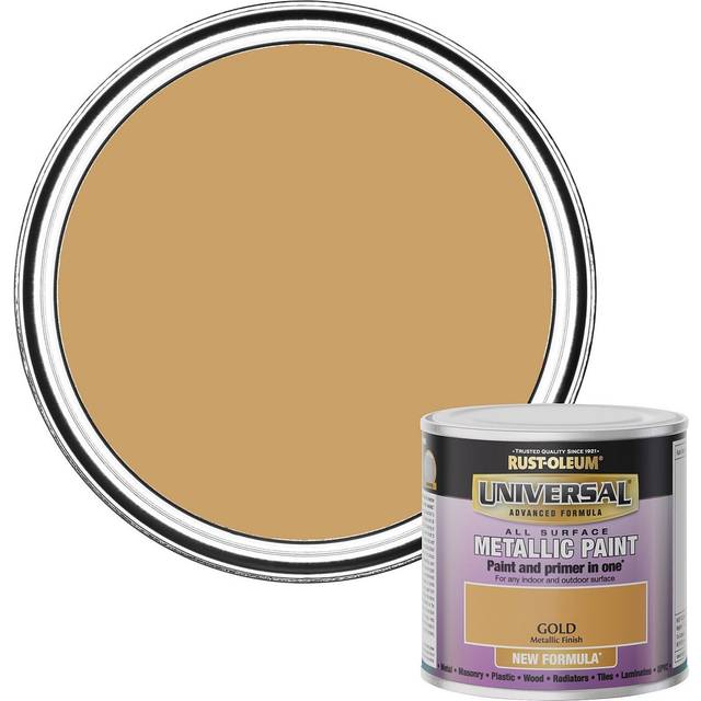 Rust-Oleum Universal Metallic Gold All Surface Paint 250ml
