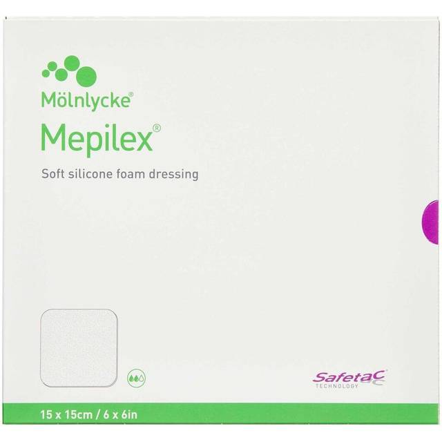 Skumförband silikon Mepilex - 15x15cm - 5 st