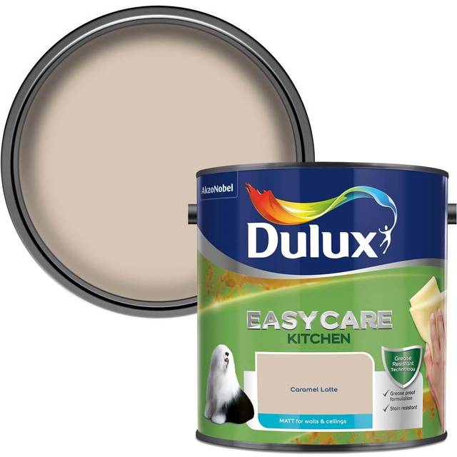 Dulux Easycare Kitchen Caramel Latte Matt Emulsion Paint 2.5L - Brown