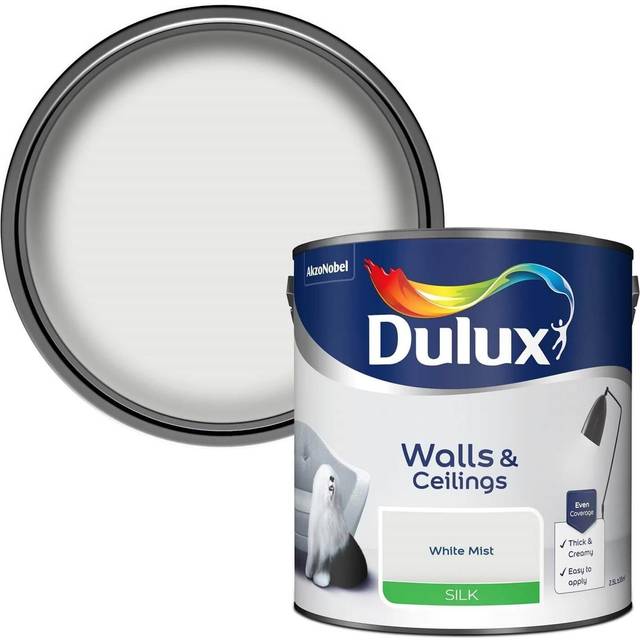 Dulux Silk Emulsion Paint - White Mist - 2.5L
