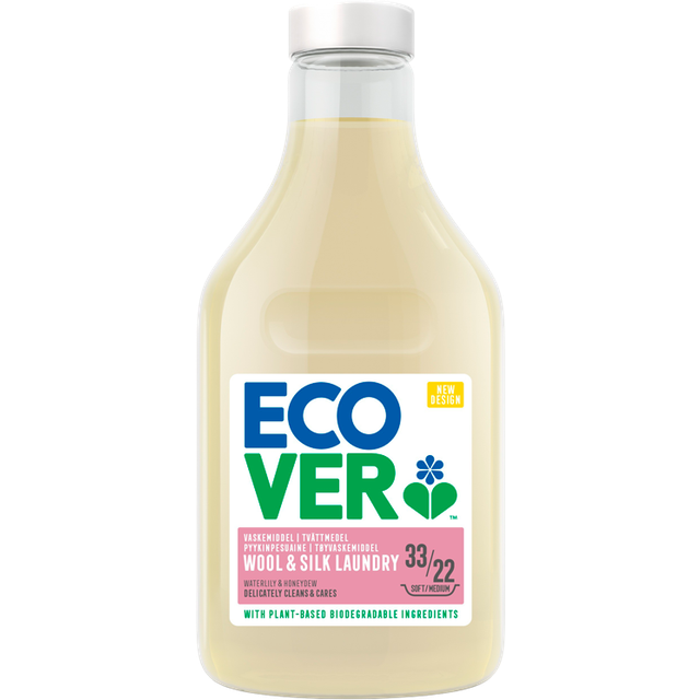 Ecover Flytande Tvättmedel Fintvätt Silke & Ull Waterlily & Honeydew 1000 ml