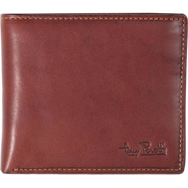 TONY PEROTTI Billfold With Coin Zipper Pocket |Brun |One Size