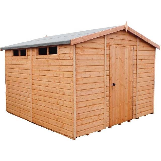 Shire Security Apex Shed 10x10 - Honey Brown