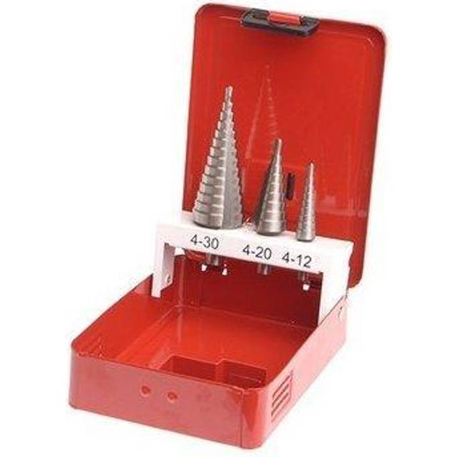 Faithfull FAISDSET3 HSS Step Drill Bit Set of 3 4mm to 30mm