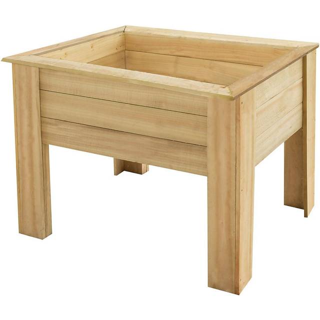 Forest Garden Kitchen 1m Garden Planter, Brown