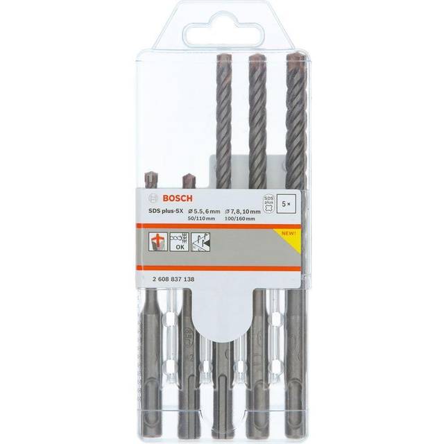 Bosch 5 Piece 5X SDS Plus Masonry Drill Bit Set