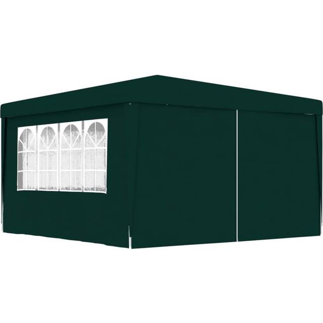 Professionellt partytält med väggar 4x4 m grön 90 g/m²