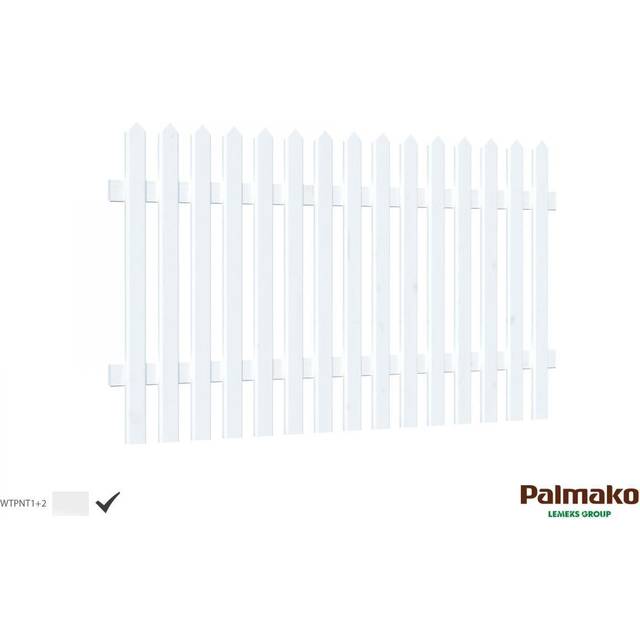 Staket Palmako Lovisa 10 Vitmålad 180X100Cm