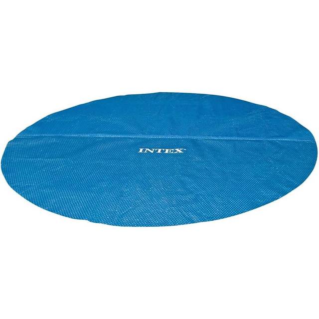 Intex Solar Pool Cover Pool Protector Pool Safety Cover Blue Polyethylene
