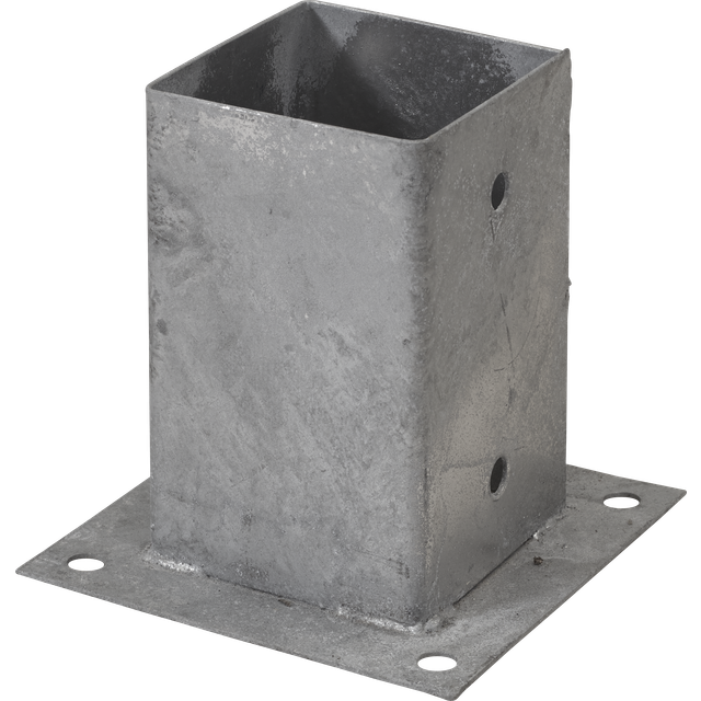 Plus Cubic, Stolpefod t/fundament, 9x9 cm, varmgalvaniseret